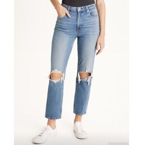 Abercrombie ultra high rise ankle straight jeans